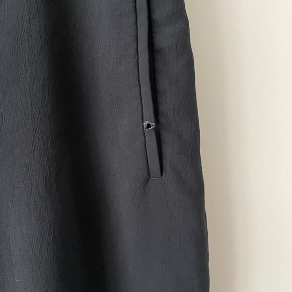 WILFRED Tie Front Straight Leg Pants Black Crepe Womens 12 - Picture 4 of 7